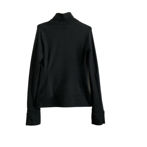 Ladies Prana athletic jacket dark grey with pink trim, thumb holes size M - Picture 2 of 14